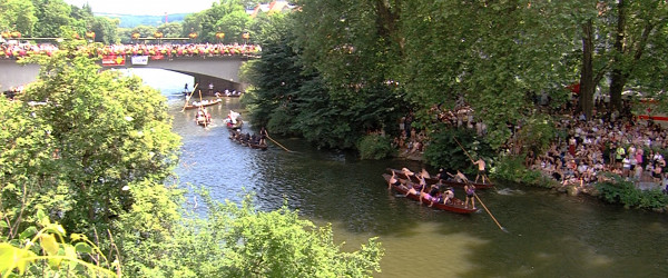 Stocherkahnrennen in T&uuml;bingen (Quelle: RIK)